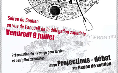 Soirée zapatiste – Projection-débat et repas de soutien – 9 juillet