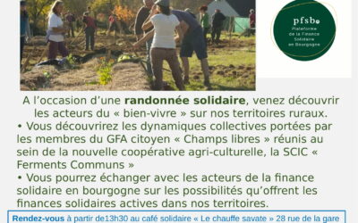 [Rando Solidaire] Samedi 28 septembre sur les terres du GFA